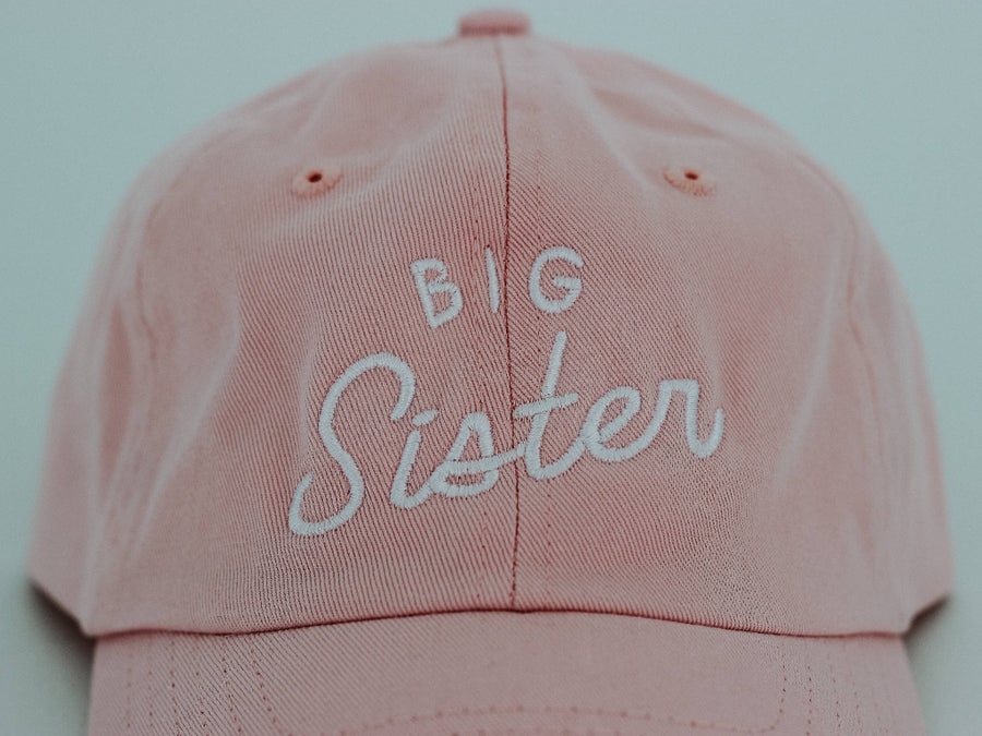 Big Sister Pink Twill Hat Girls' Cap