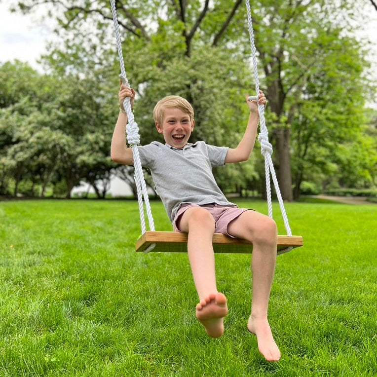 Sweet Swinging Bench Swing - Hickory