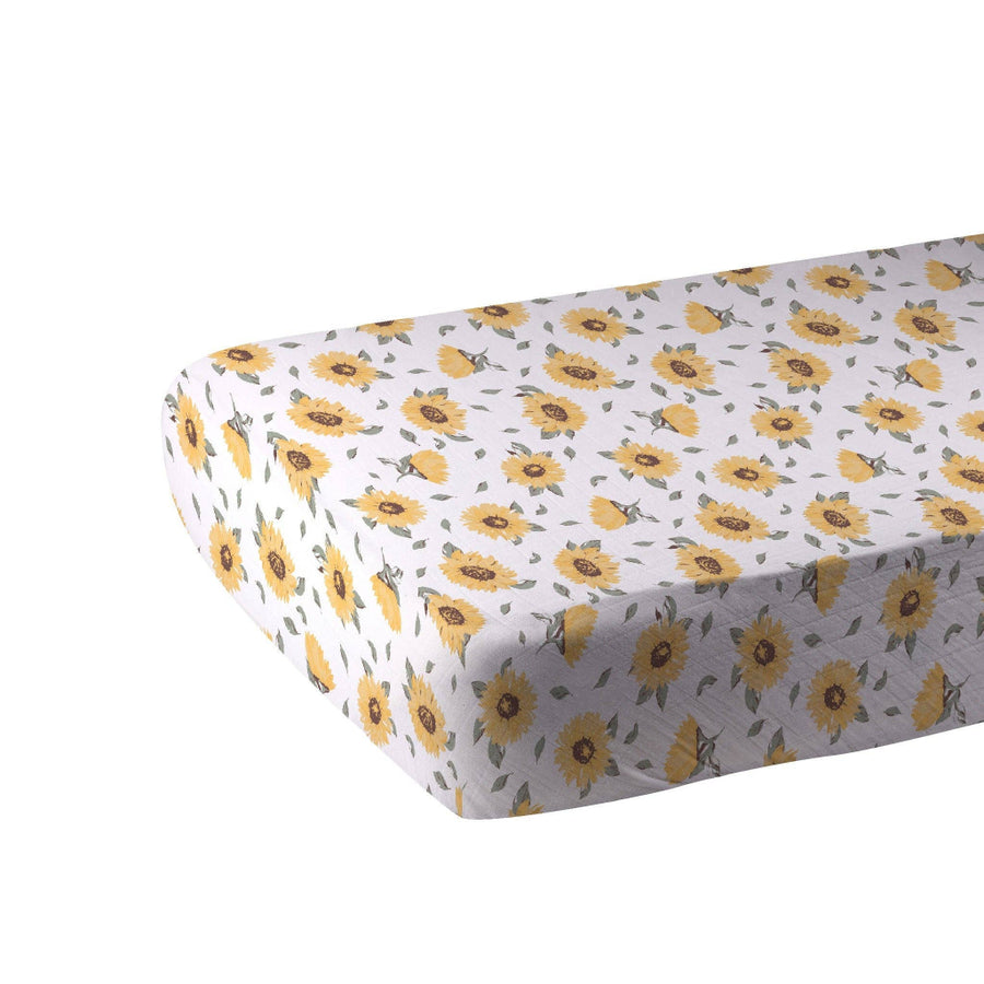 Bamboo Crib Sheet - Sunflower Farm