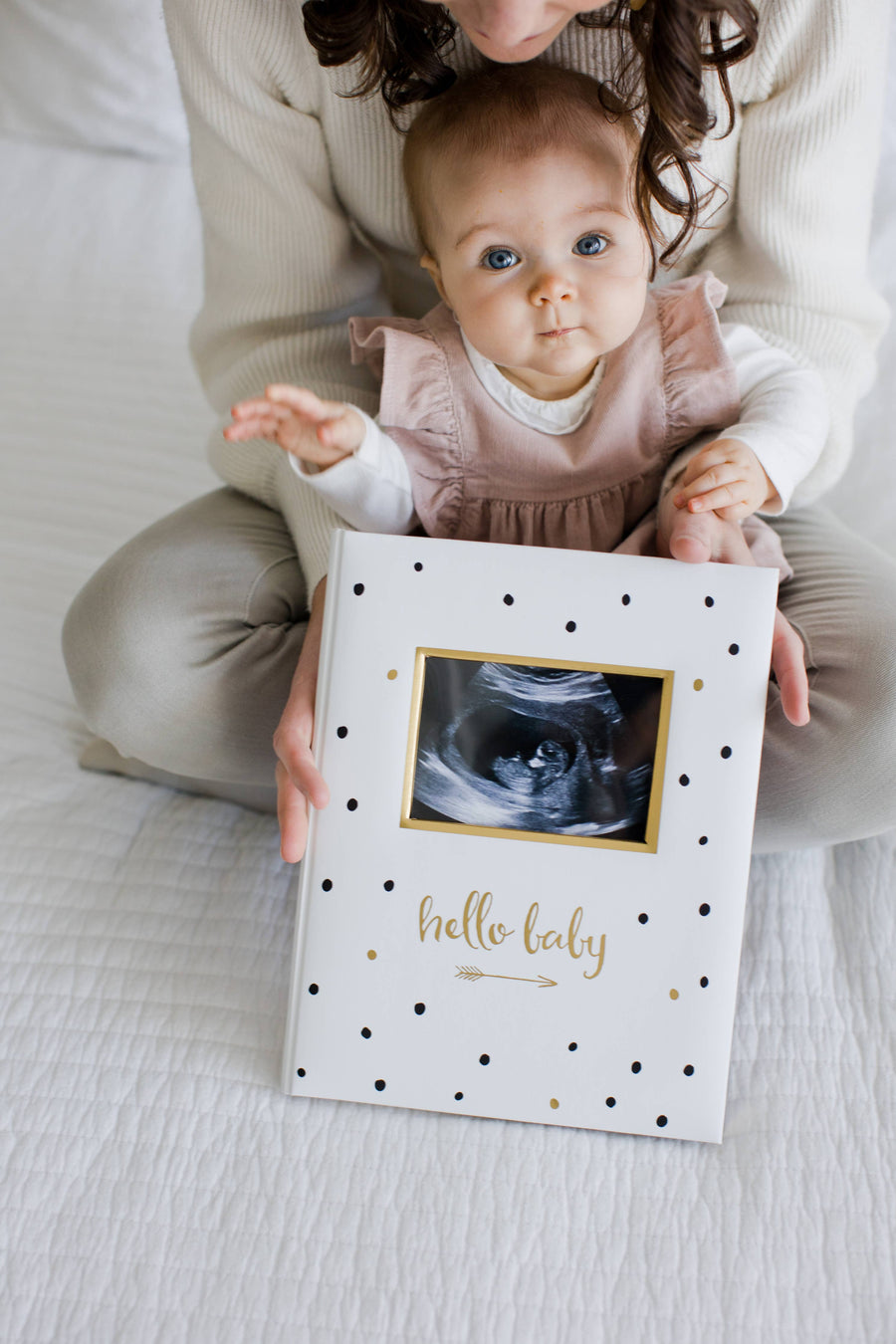 Hello Baby Baby Book, Black & Gold