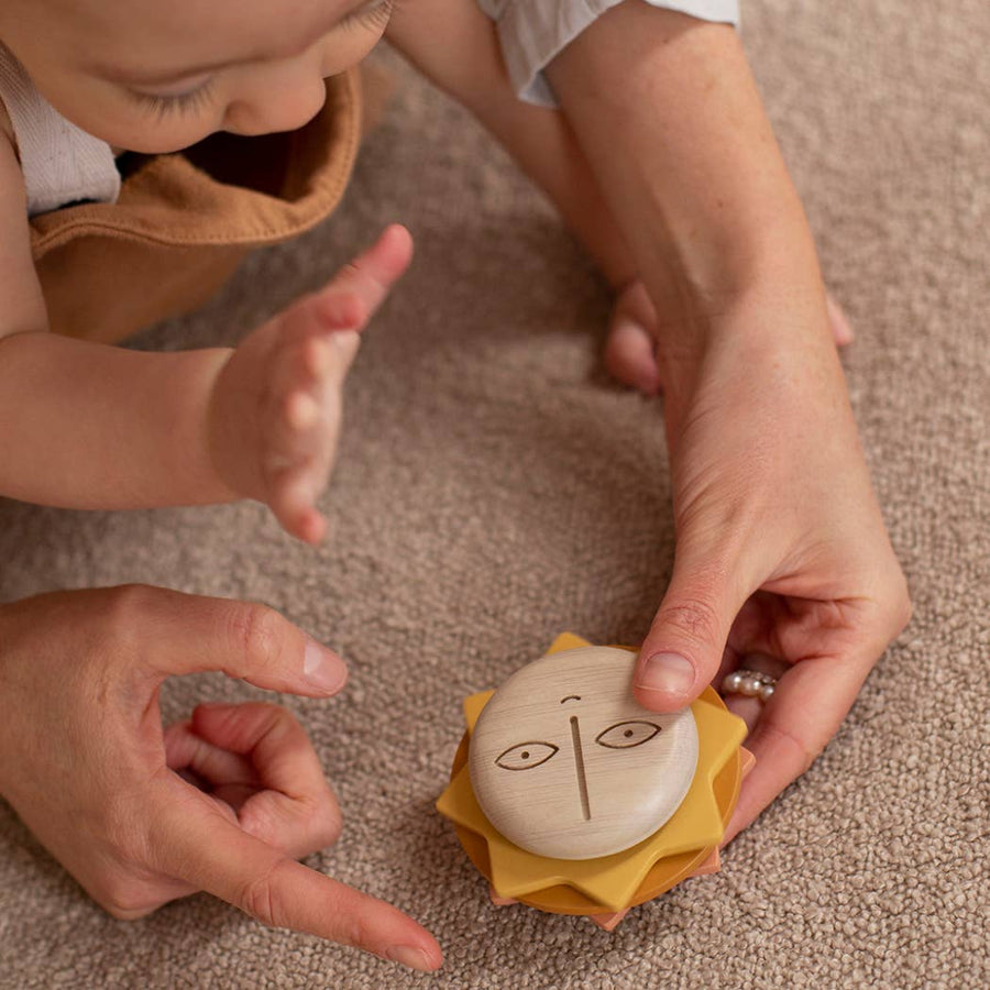 Wooden Spinner Baby Toy Here Comes the Sun