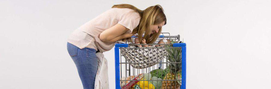 Baby Shopping Cart Hammock - Triangles
