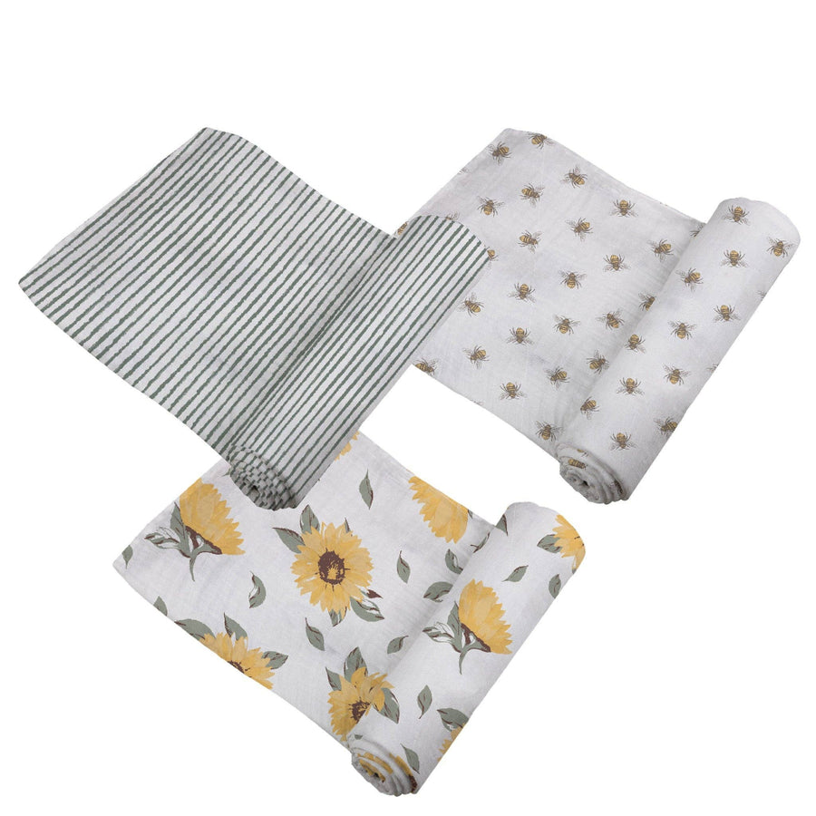 Bamboo Muslin Swaddle 3 Pack - Sunrise to Sunset
