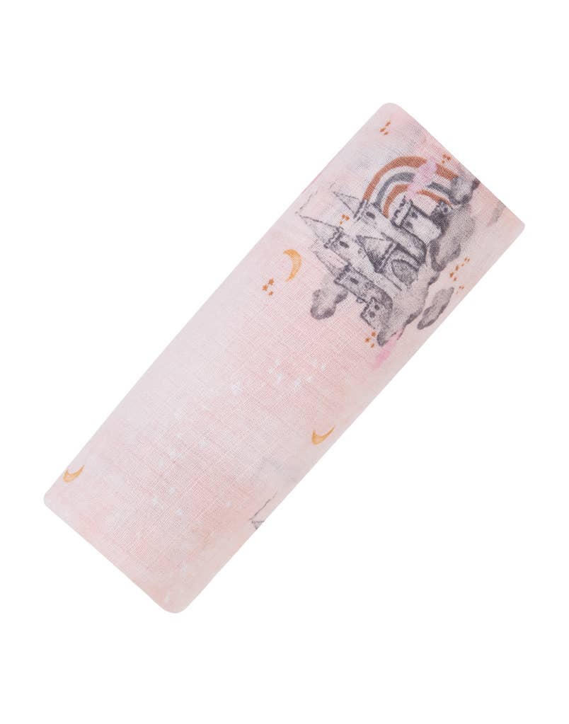 Organic Cotton Muslin Swaddle - Castle