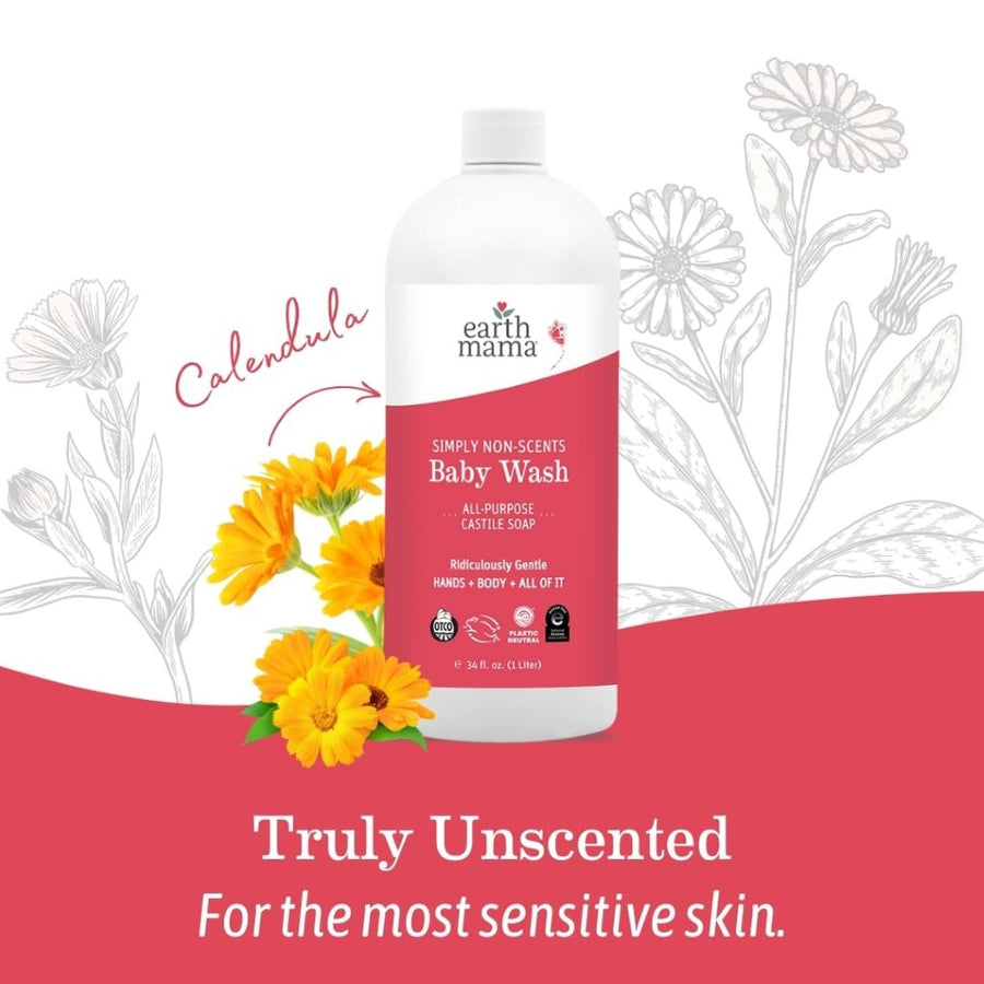 Castile Baby Body Wash & Shampoo - Simply Non-Scents