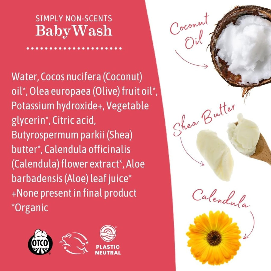 Castile Baby Body Wash & Shampoo - Simply Non-Scents