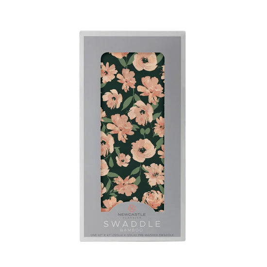 Bamboo Muslin Swaddle - Canyon Sunset Flowers