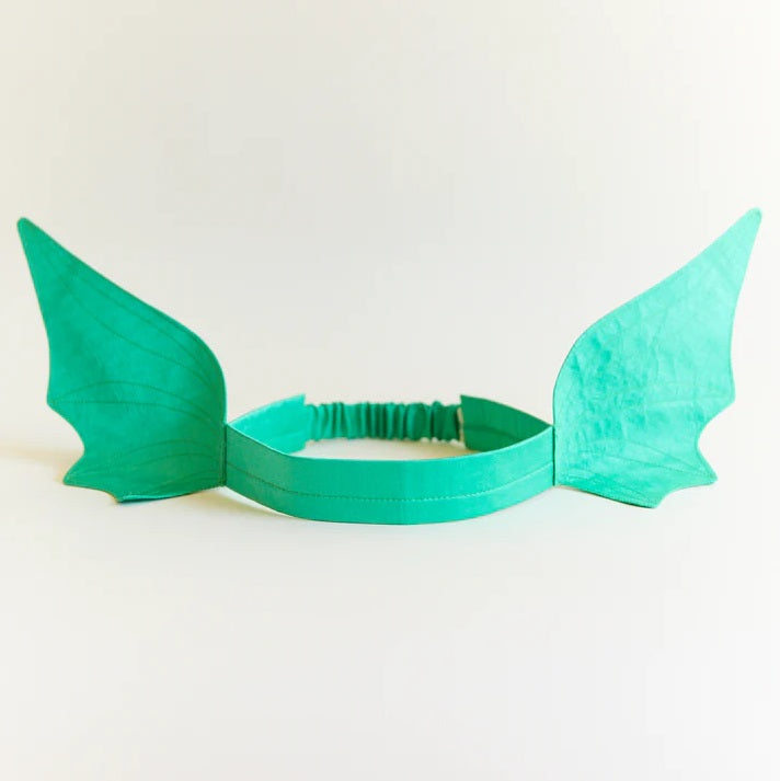 Silk Dragon/Dinosaur Ears Headband - Green