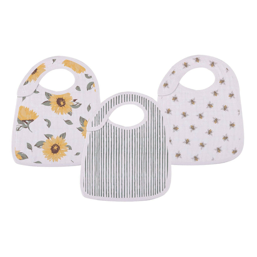 Bamboo Snap Bibs Set of 3 - Sunrise to Sunset