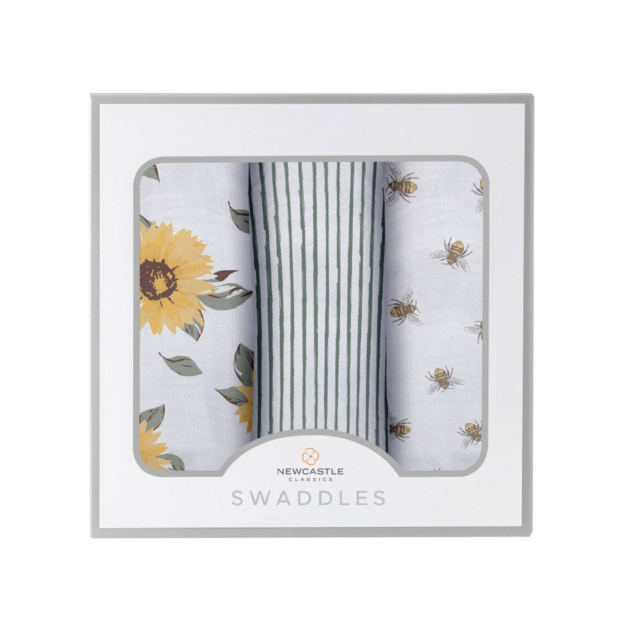 Bamboo Muslin Swaddle 3 Pack - Sunrise to Sunset