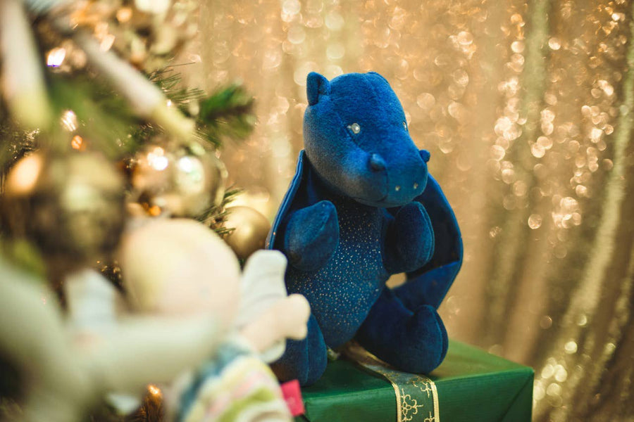 Midnight Dragon Soft Organic Plush Toy