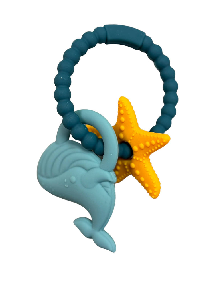Silicone Whale Teether Ring