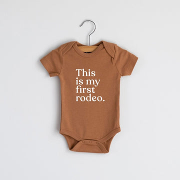 This Is My First Rodeo Bodysuit - Camel