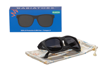 Baby and Kids Navigator Polarized Sunglasses - Jet Black/Gradient Lens