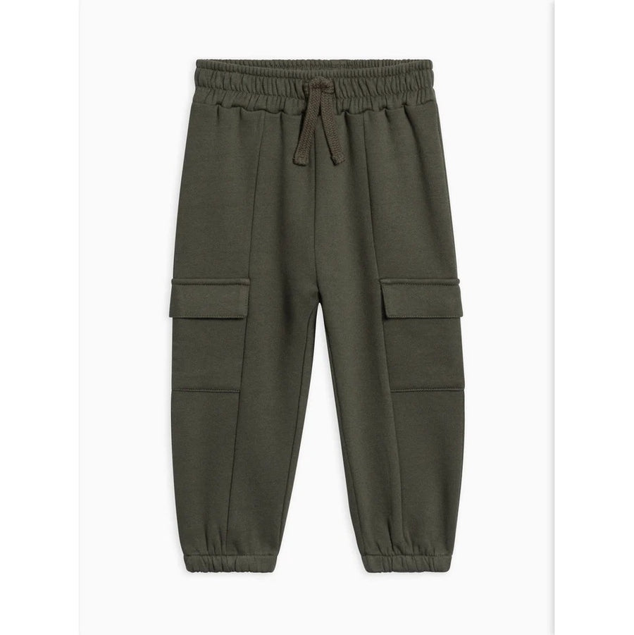 Dallis Fleece Cargo Sweatpants - Pine