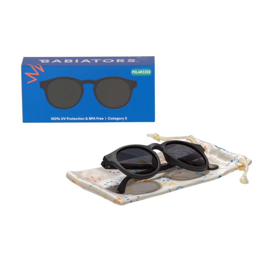 Baby and Kids Keyhole Polarized Sunglasses - Jet Black