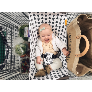 Baby Shopping Cart Hammock - Triangles