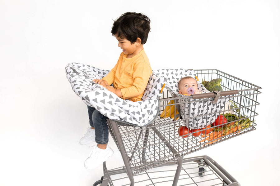 Baby Shopping Cart Cover - Triangles
