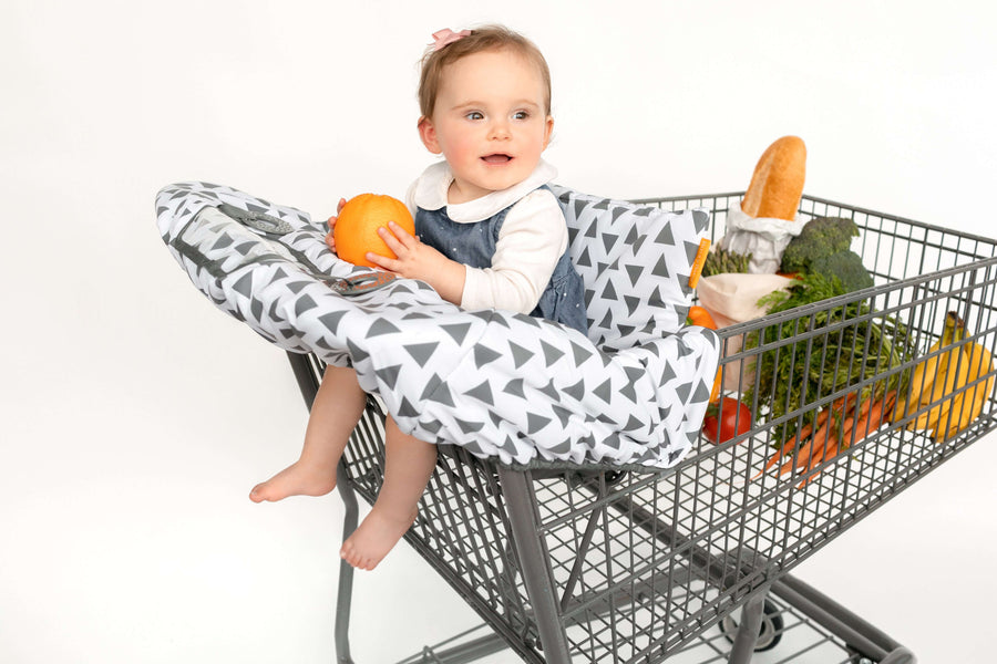 Baby Shopping Cart Cover - Triangles