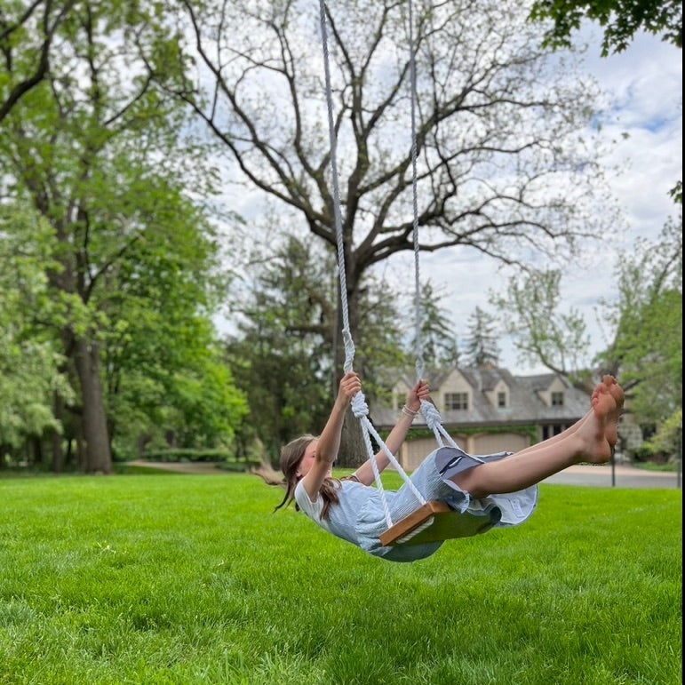 Sweet Swinging Bench Swing - Hickory