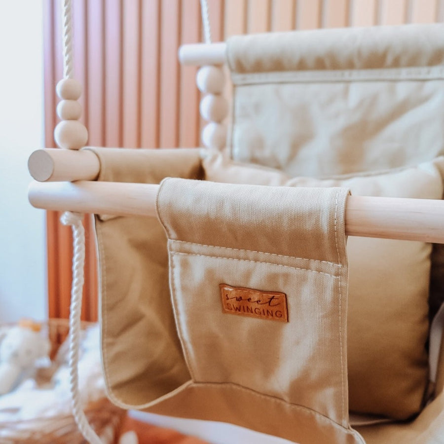 Indoor Baby/Child Swing - Khaki