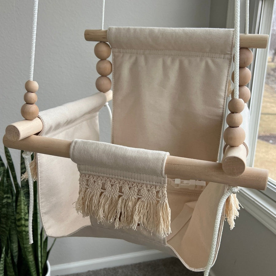 Indoor Baby/Child Swing - Vanilla Boho