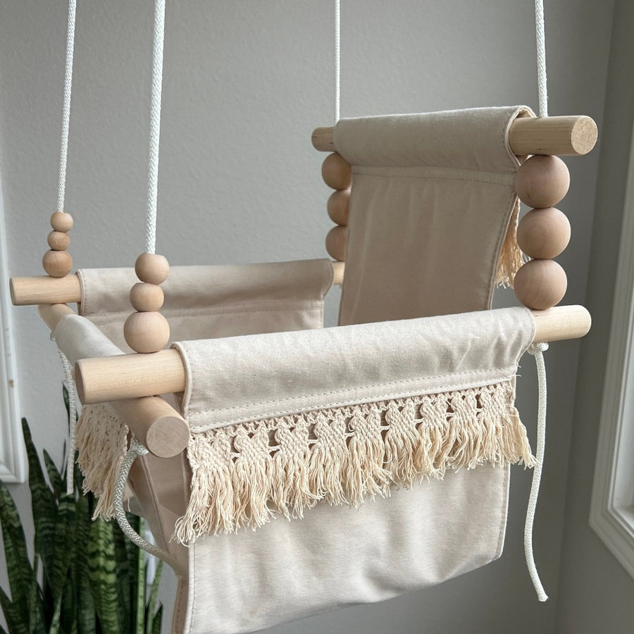 Indoor Baby/Child Swing - Vanilla Boho