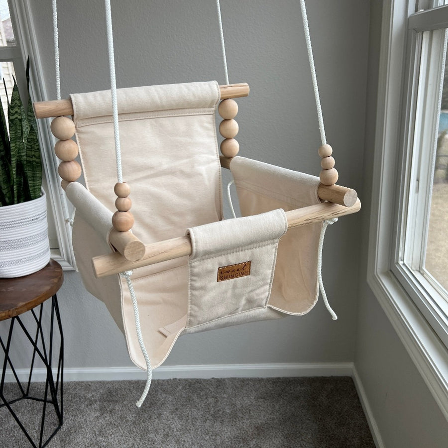 Indoor Baby/Child Swing - Vanilla