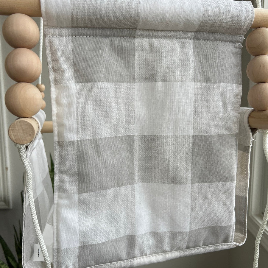 Indoor Baby/Child Swing - French Gray Buffalo Check