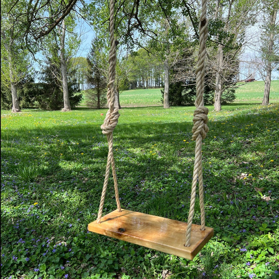 Sweet Swinging Bench Swing - Hickory