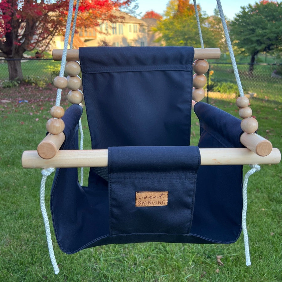 Premium Outdoor High Back Swing Navy 0 Twisted Vanilla 8