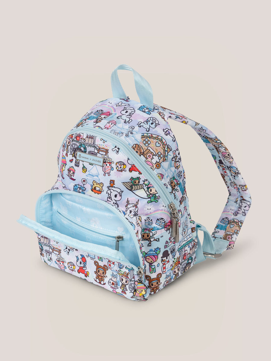diaper bag backpack mini JuJuBe Everyday Mini Backpack, Snow Day