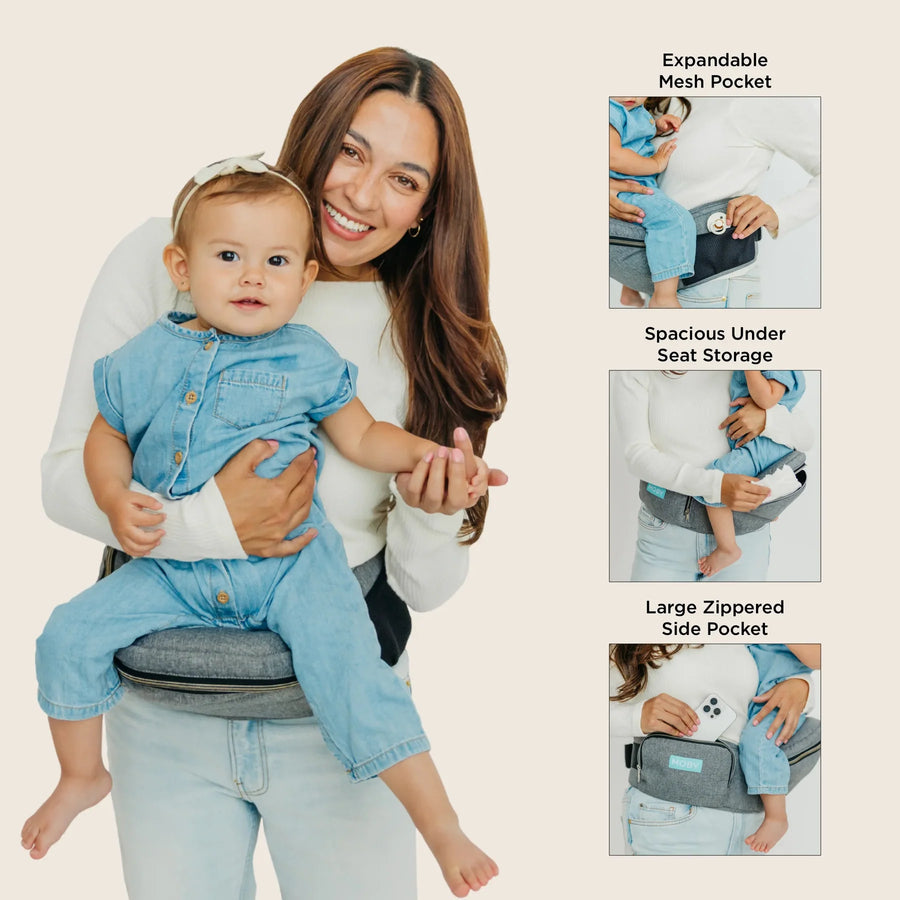 Moby Hip Seat - Heather Gray