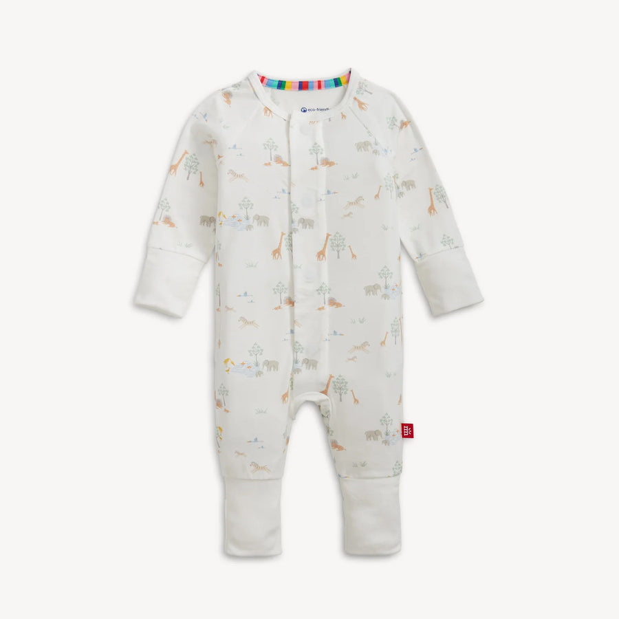 Modal Magnetic Convertible Coverall - Serene Safari