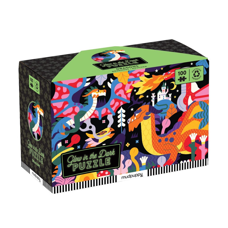 100 Piece Glow in the Dark Puzzle - Dragons