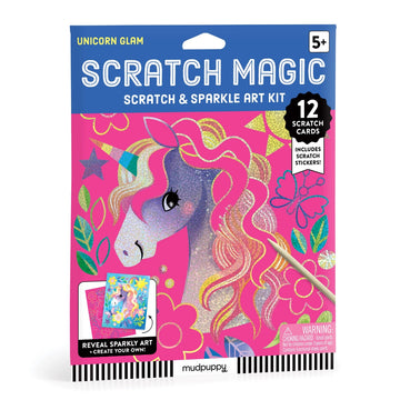 Scratch Magic Scratch & Sparkle Art Kit packaging with a unicorn design on a white background
