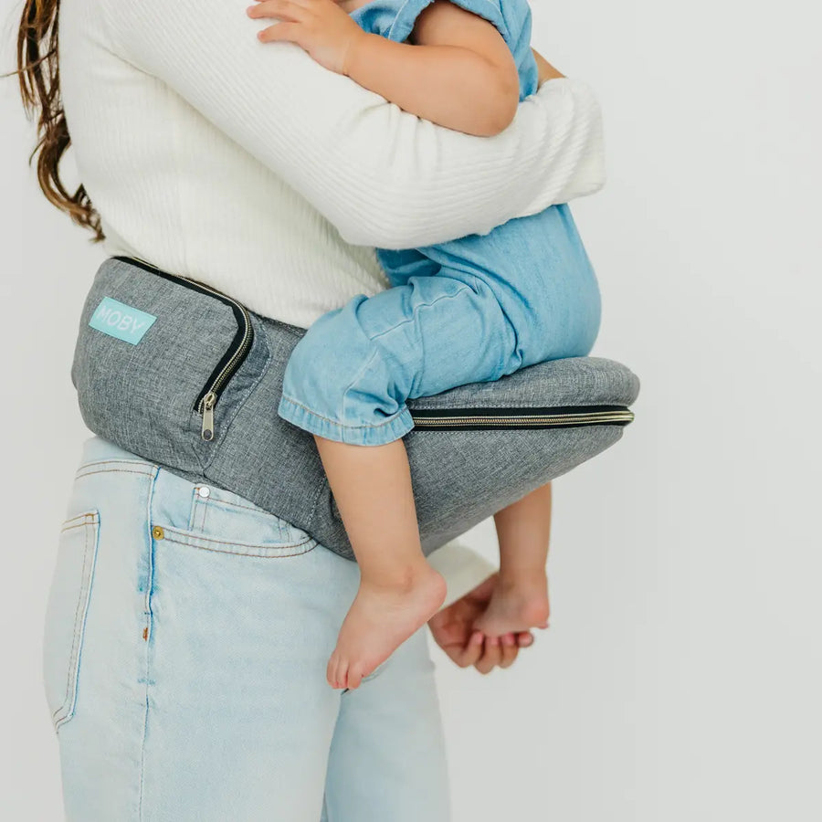 Moby Hip Seat - Heather Gray