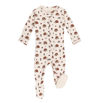 Organic 2-Way Zipper Footie - Tiny Tortoise