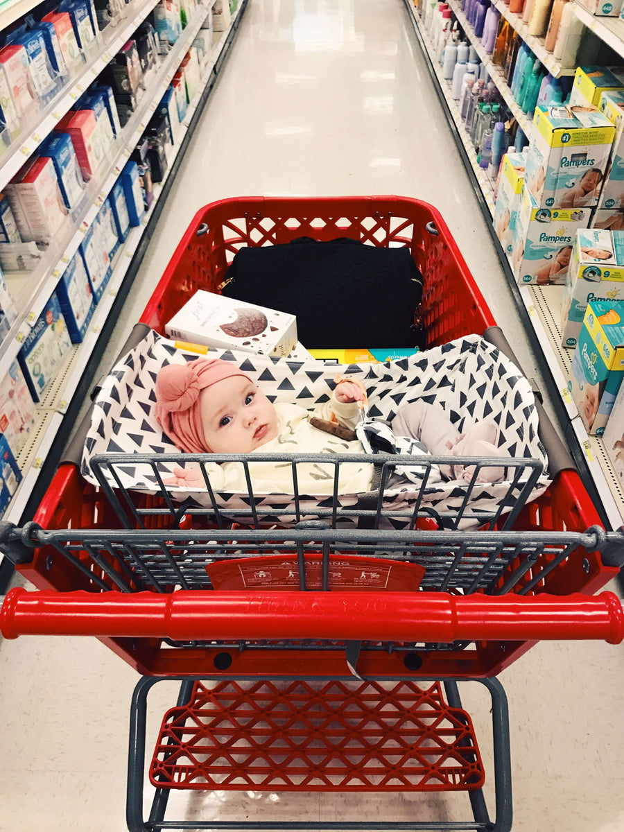 Baby Shopping Cart Hammock - Triangles