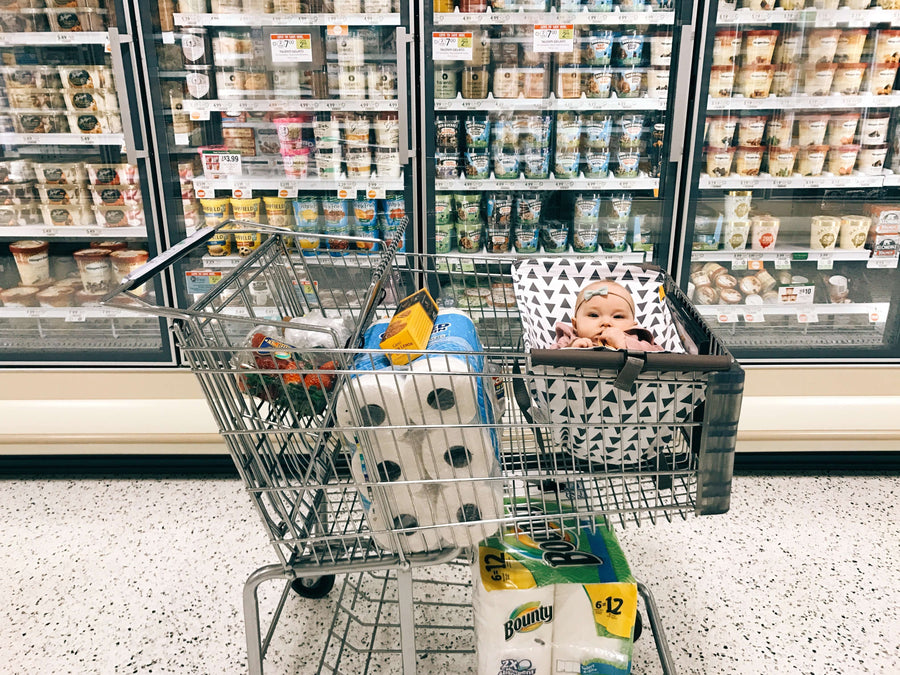 Baby Shopping Cart Hammock - Triangles
