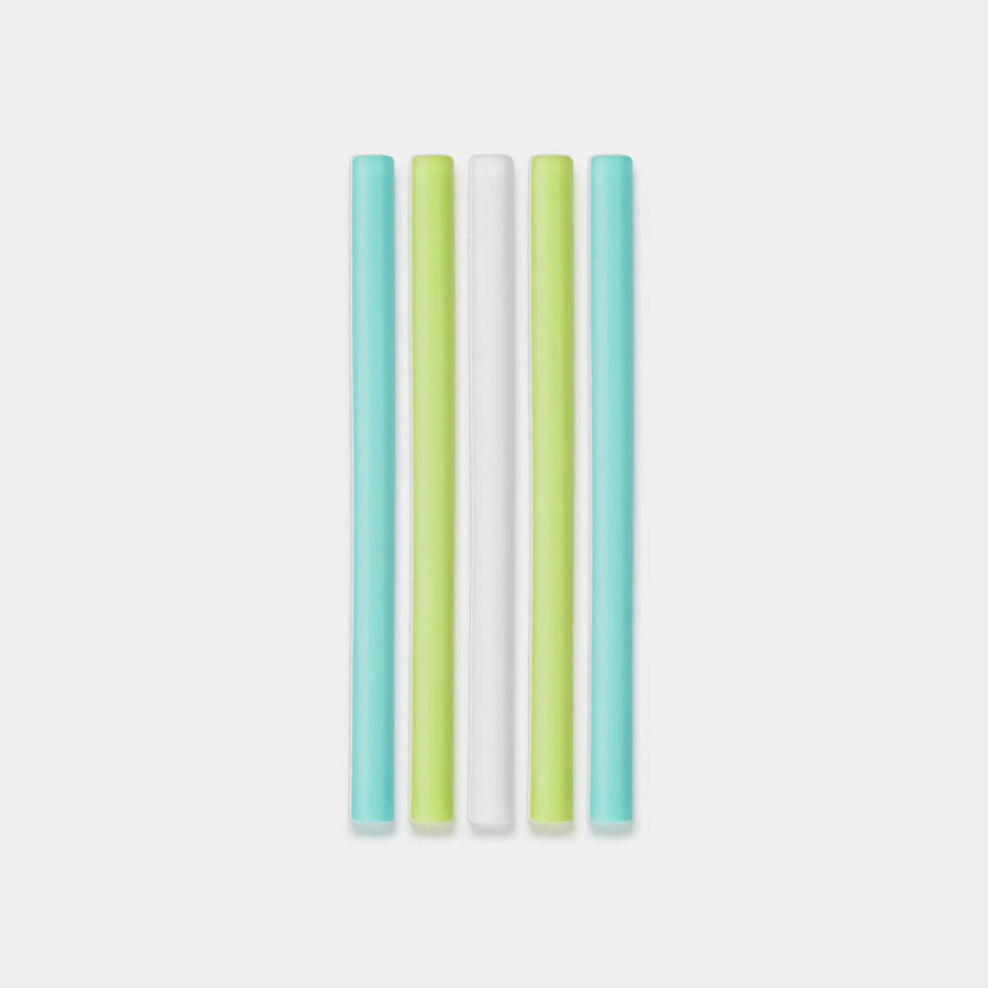 Reusable Mini Silicone Straw - 5 Pack