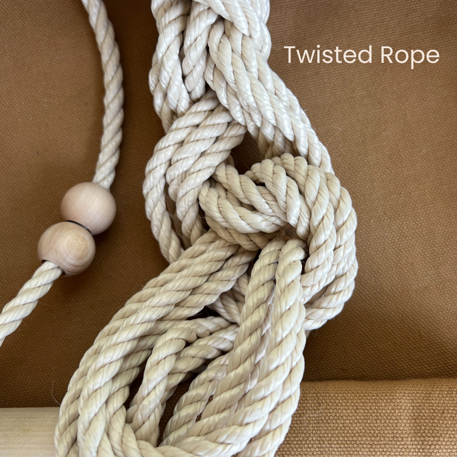 Indoor Baby/Child Swing - Wide Black Ticking Stripe