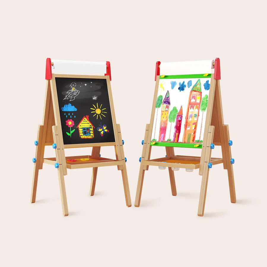 Tiny Land® 3-in-1 Art Easel & Paper Roll Set