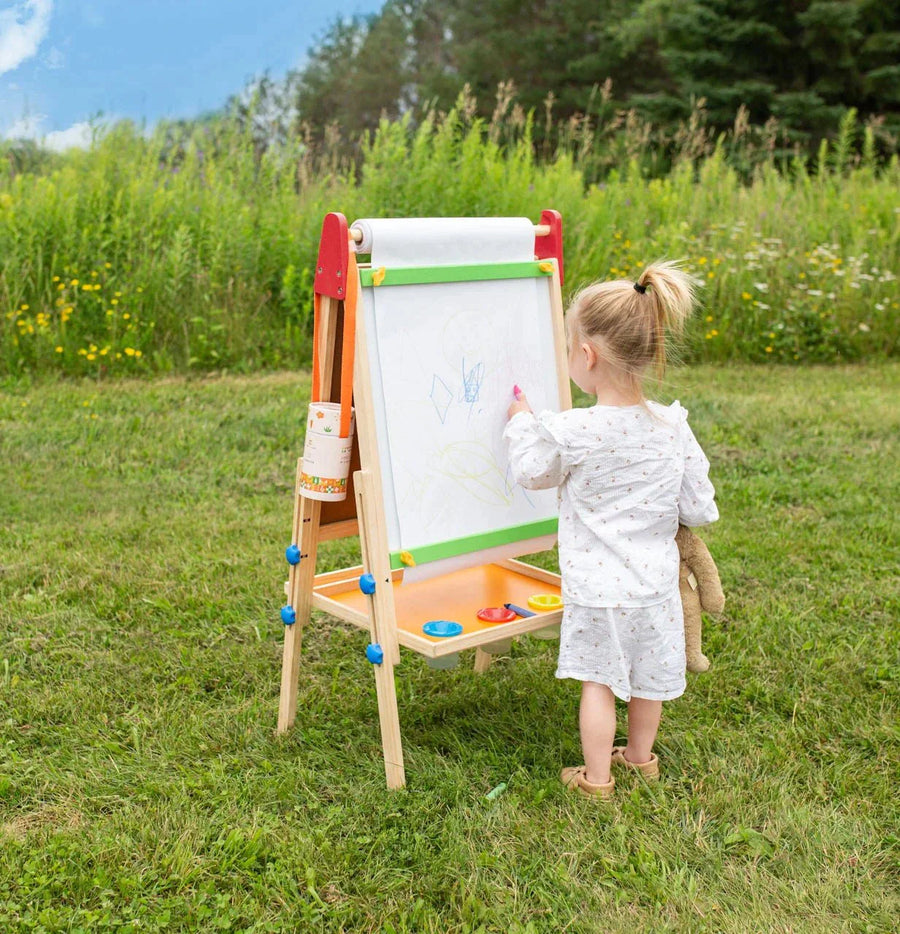 Tiny Land® 3-in-1 Art Easel & Paper Roll Set