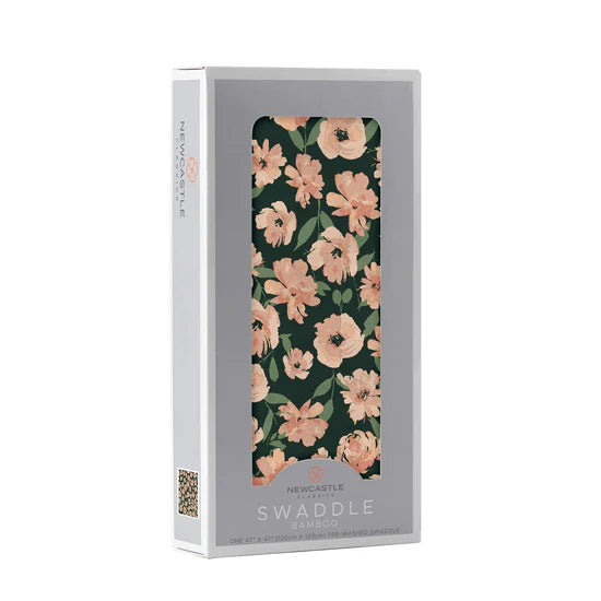 Bamboo Muslin Swaddle - Canyon Sunset Flowers