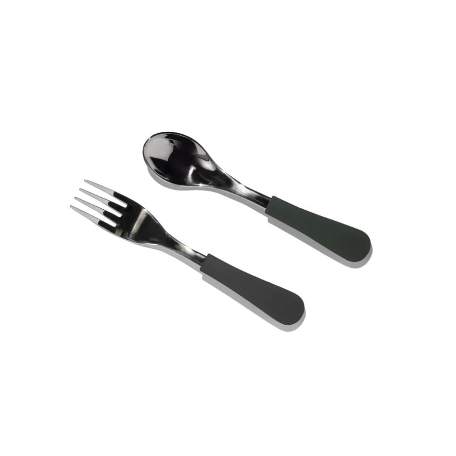 Stainless Steel Baby Fork + Spoon