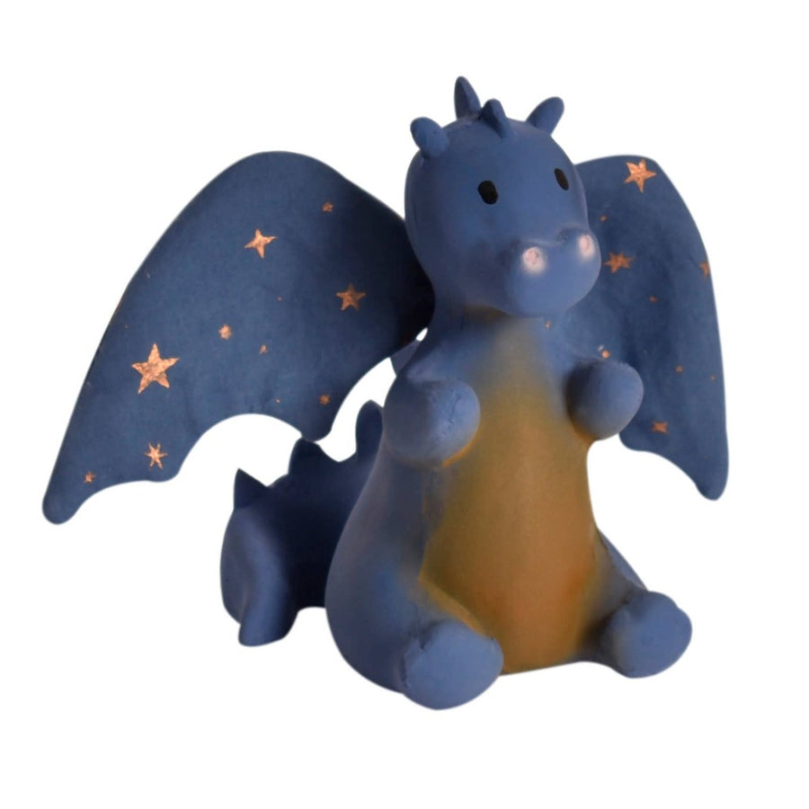 Baby Dragon Natural Rubber Rattle w/Crinkle Wings