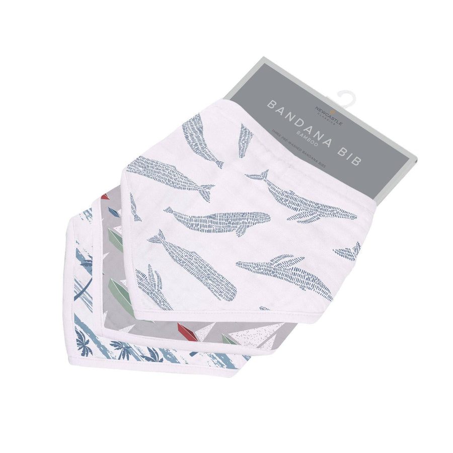 Bamboo Bandana Bibs 3 Pack - Ocean Tides