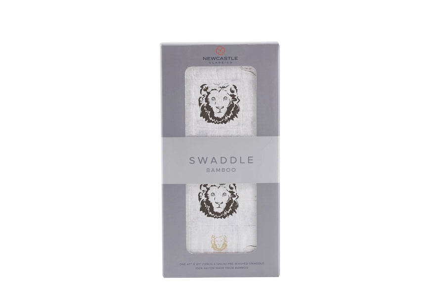 Bamboo Muslin Swaddle - Hear Me Roar Lion