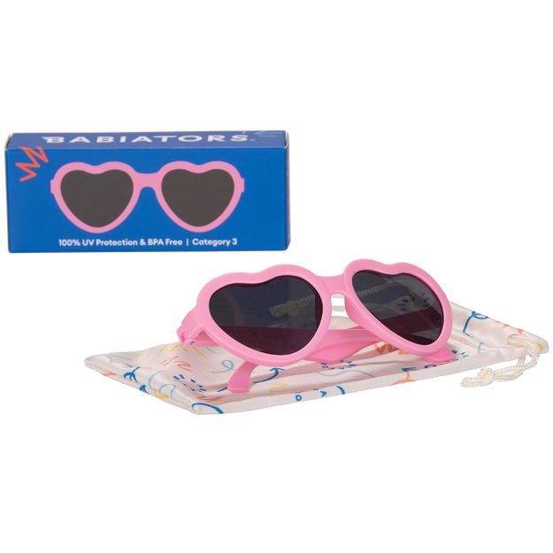 Baby and Kids Heart Sunglasses Bubblegum Pink – Natural